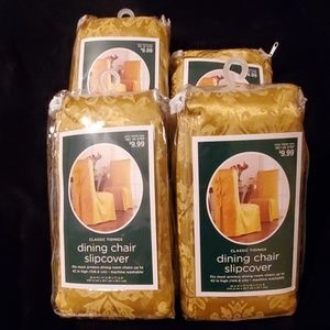 Dining chair slipcovers.